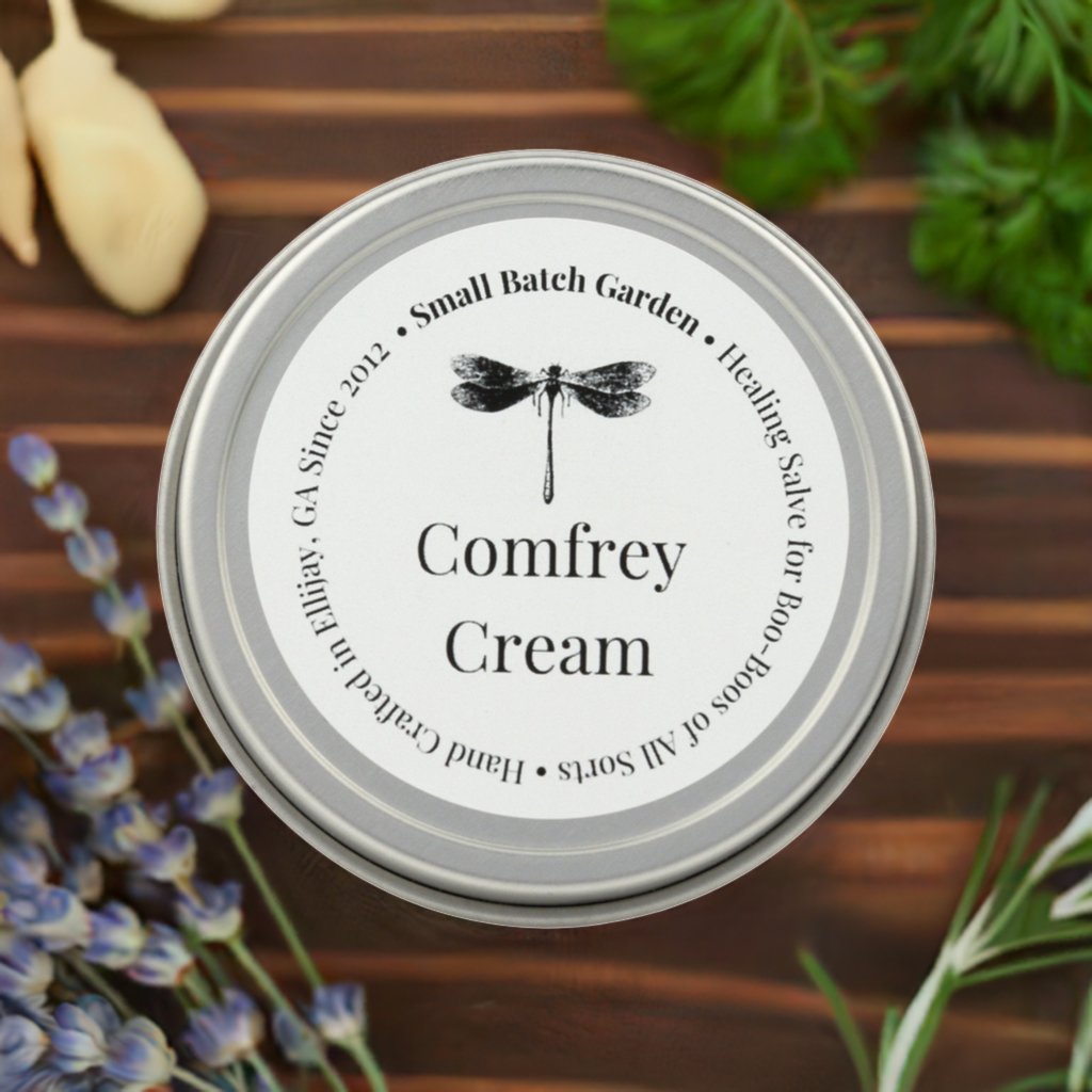 Comfrey Cream ~ Soothing & Organic Herbal Salve - Small Batch Garden